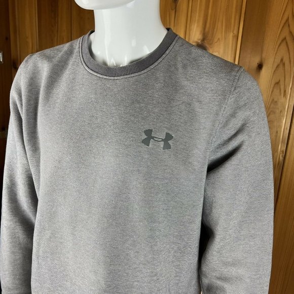 Under Armour UA Mens Crewneck Pullover Sweatshirt Cold Gear Athletic Sports XL - Picture 3 of 10
